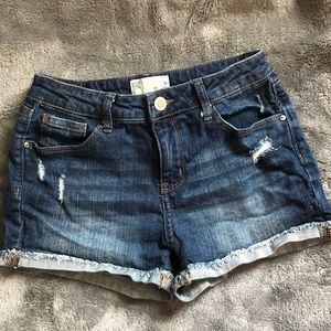 Girls RSQ distressed denim shorts size 14
